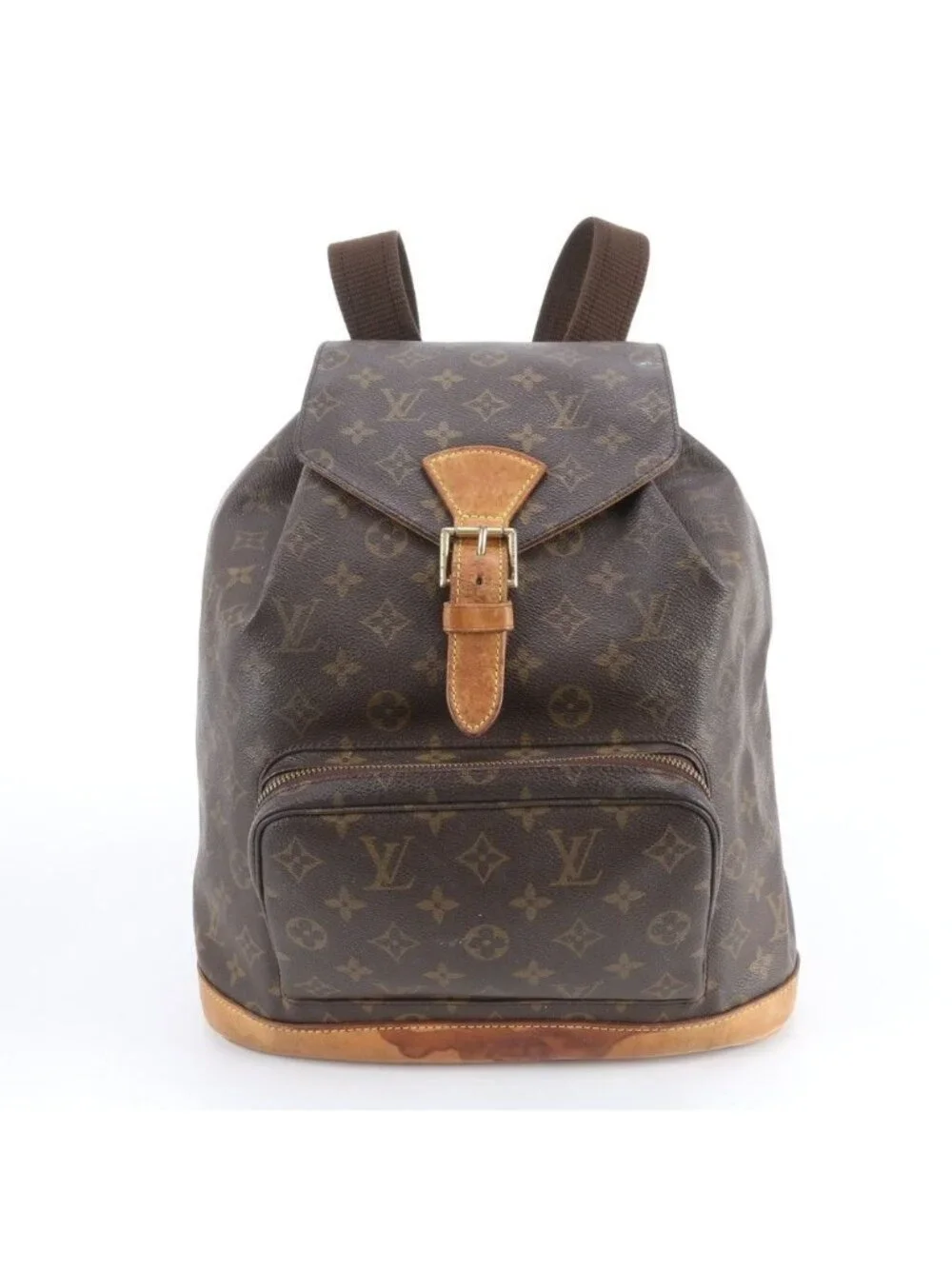 Louis Vuitton Monogram Montsouris GM Leather Backpack